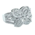 thumbnail image 2 of 1.00 Carat (ctw) 14k White Gold Round Diamond Ladies Cocktail Ring 1 CT, 2 of 4