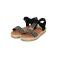 thumbnail image 5 of New Women Nature Breeze Carly01 Mixed Media Beaded Espadrille Ankle Strap Sandal, 5 of 5