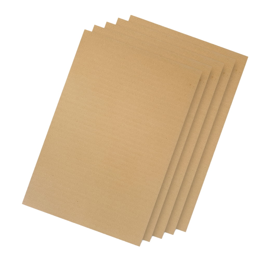 Ucanpack 250 Pack,Kraft Corrugated Cardboard Sheet 5x11" Made in USA- Dual Color Corrugated Sheets For DIY Crafts Supplies, Inserts, Shipping, Dividers, Mailing, School Projects (B Flute)
