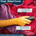 thumbnail image 6 of Aviano Premium Soft Weighted Blanket Cover 60x80 - 8-Knot Microfiber Duvet Cover for Weighted Blanket Queen Size | Fits 60 x 80 Inch Heavy Blanket - Burgundy Color (COVER ONLY), 6 of 9