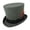 Gray, variant on Victorian Wool Felt Top Hat - 6.875 - Black