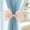 Apricot, variant on Hovilon Sheer Organza Bow Curtain Tiebacks No Drill, Cute Window Drape Holdback for Sheer and Linen Curtains, Soft Nylon Spandex Fabric Gripping Tieback for Bedroom Living Room Home Decor, Gray