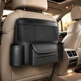 thumbnail image 5 of Car Seat Organizer Between Seats, Gap Filler Storage Caddy with Cup Holders and Tissue Holder, Universal Front Seat Console Organizer for Car SUV Truck, 5 of 7