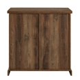 thumbnail image 3 of Walker Edison Beaumont Modern Farmhouse Sliding Slat Door Storage Cabinet, 32 Inch, Rustic Oak, 3 of 9