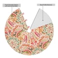 thumbnail image 6 of Cauagu 30" Christmas Tree Skirt Indian Paisley 1 Pattern Christmas Tree Decorations Tree Mat for Xmas Decorations Occasion Holiday Home Decor -30", 6 of 7