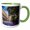 Green/White, variant on 3drose, French Quarter Architecture in New Orleans, 15oz Mug