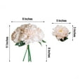 Efavormart 5 Head Blush Artificial Peony Silk Bouquet For DIY Wedding ...