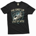thumbnail image 2 of Men's Funny Fishing T-shirt Gift for Husband Tee Father's day Fisherman gifts from Wife Tee shirt (3X-Large Military Green), 2 of 6