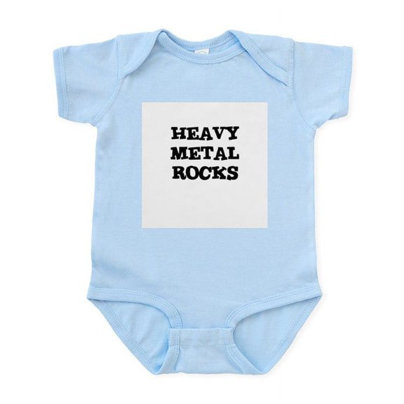 CafePress - HEAVY METAL ROCKS Infant Creeper - Baby Light Bodysuit, Size Newborn - 24 Months