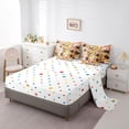 thumbnail image 5 of Manfei Kawaii Pet Dogs 7-Piece Twin Bedding Sets,Color Cartoon Flowers Bedding Comforter Set,Cute Daisy Blossom Sheet Sets For Girls Boys,Microfiber Bedroom Decor Reversible, 5 of 8