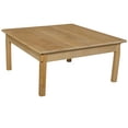 thumbnail image 2 of Wood Designs WD83714 36" Square Hardwood Table with 14" Legs, Natural, 2 of 2