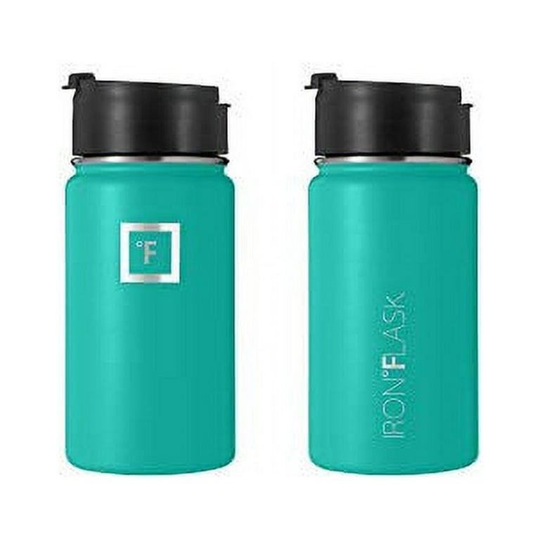 Iron Flask Sports Water Bottle - 14 Oz, 3 Lids (Straw Lid),Vacuum Insulated  Stainless Steel, Modern Double Walled, Simple Thermo Mug, Hydro Metal  Canteen 