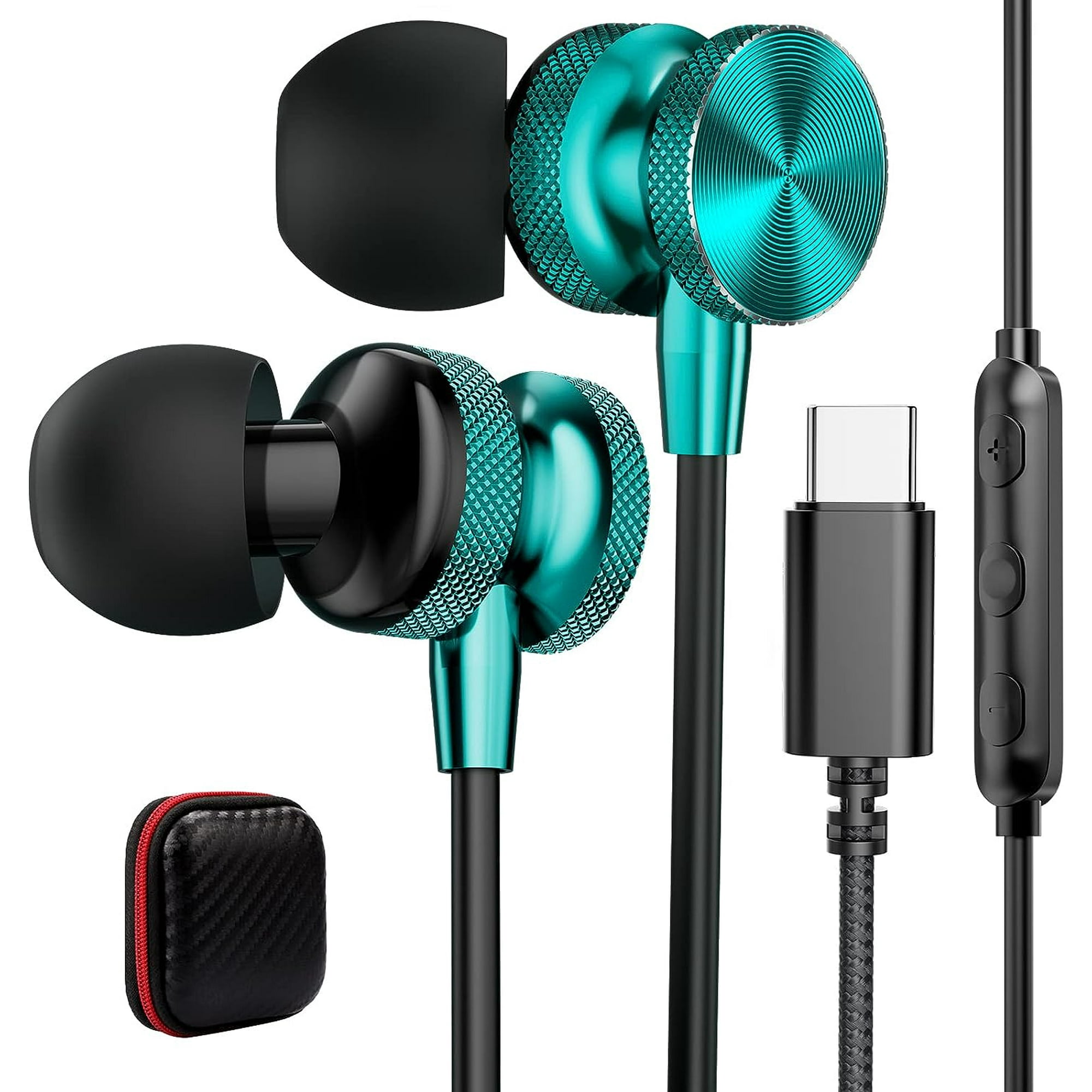 Type C Earbuds USB C Headphones for Google Pixel Pro 6A 7A Wired  Earphones Stereo in-Ear Noise Cancelling Headset Microphone Remote Control  for