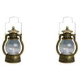 thumbnail image 1 of Guardoinrt Lantern LED Oil Lamp Table Porch Winery Cabin Light Bronze Golden 2Set, 1 of 6