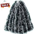 thumbnail image 3 of 40/2m Artificial Christmas Tinsel Ribbons Xmas Tree Hanging Pendents Ornaments Green Cane Ribbon Garland Wreath Home Party Decor, 3 of 5