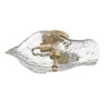 thumbnail image 3 of Samara 2-Light Semi-Flush in Modern Brass with Hammered Water Glass, 3 of 4