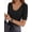 Black, variant on MOYIKO Womens Half Sleeve Tops Scoop Neck Slim Fitted Basic Tee Shirts 2026 Trendy Casual Clothes