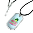 thumbnail image 2 of Elf Movie Cotton-Headed Ninny-Muggins Military Dog Tag Pendant Necklace with Cord, 2 of 5