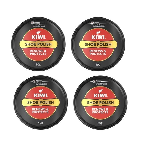 Kiwi Shoe Polish Paste Black 1.35 oz (Pack of 4)