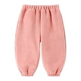 thumbnail image 2 of XQYLOS Toddler Boys Girls Autumn Winter Solid Color Elastic Waist Pants With Pockets Casual School Trousers Daily Wear Comfortable Pants Playtime Bottoms, 2 of 4