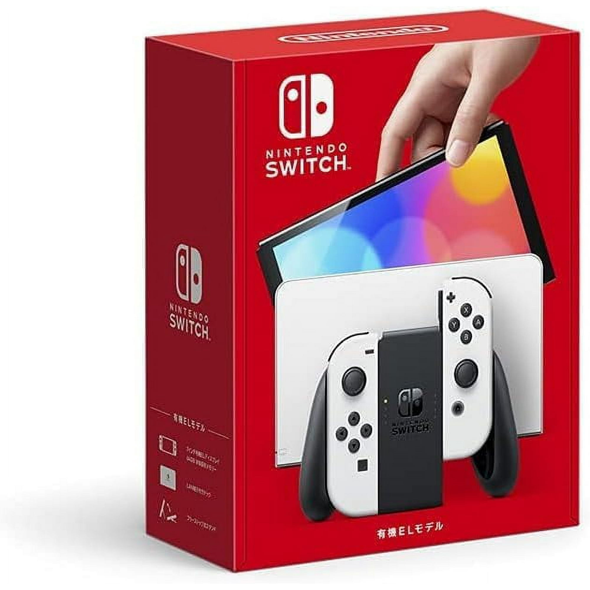 Nintendo Switch Console - OLED Model with Neon Blue and Red