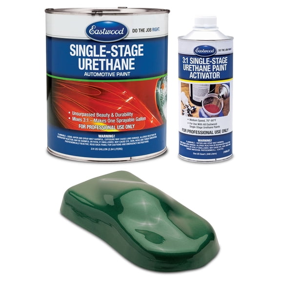 Eastwood 3:1 Spruce Green Metallic Single Stage Urethane Automotive Spray Paint 1 Sprayable Gallon Kit