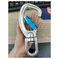 thumbnail image 4 of Swivel Carabiner Clip 360° Rotatable Carabiner Big Auto Locking Carabiner C-Ring Climbing Equipment Survival Rescue, 4 of 8