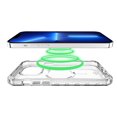thumbnail image 3 of ITSKINS Supreme_R MagClear Case for MagSafe iPhone 14 Pro Max Transparent White Print, 3 of 5