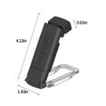thumbnail image 6 of Kafsov Portable Clip-On LED Book Light with Adjustable Color Temperature and Brightness, USB Rechargeable, White or Black, 500mAh Battery, 1600K-6000K Lighting, for Bed or Desk Reading Black, 6 of 6