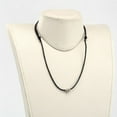thumbnail image 3 of 50 pc Adjustable Waxed Cotton Cord Pendant Necklaces with Alloy Findings Black 18.5 inch, 3 of 3
