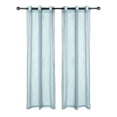 thumbnail image 2 of Legacy Decor Sheer Curtains with Grommet Top 2 Panels, 54" X 96", Skyblue Color, 2 of 3