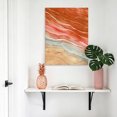 thumbnail image 4 of Canvas Wall Art, Burnt Orange Ombre Coastal Framed Canvas Prints for Bathroom Hallway, Summer Nautical Beach Ocean Seaside Gallery Wrapped Wall Decor for Home Office, Gifts, 8"x10" Ship Next Day, 4 of 9