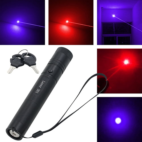Military Blue Purple Laser Pointer 405nm Lazer Pen Beam 18650 Battery Charger 