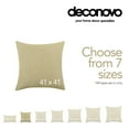 thumbnail image 2 of Deconovo Fall Decorative Throw Pillow Cover Square Burlap Cushion Covers for Bedroom 16 x 16 inch Flax Yellow Set of 2, 2 of 5