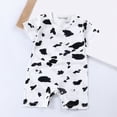 thumbnail image 2 of KPOPLK Baby Boy Girl Clothes Solid Color Button Romper Jumpsuit Long Sleeve One-Piece Fall Winter Outfit(Black,18-24 Months), 2 of 4