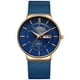thumbnail image 1 of Reloj de Lujo para mujer LIGE con calendario azul ultradelgado, 1 of 7