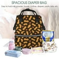 thumbnail image 4 of Kdxio Baby Diaper Backpack,Multi-Function Travel Backpack Nappy Bags,Nursing Bag, Fashion Mummy,Roomy Waterproof for Baby Care(Peanuts5), 4 of 5