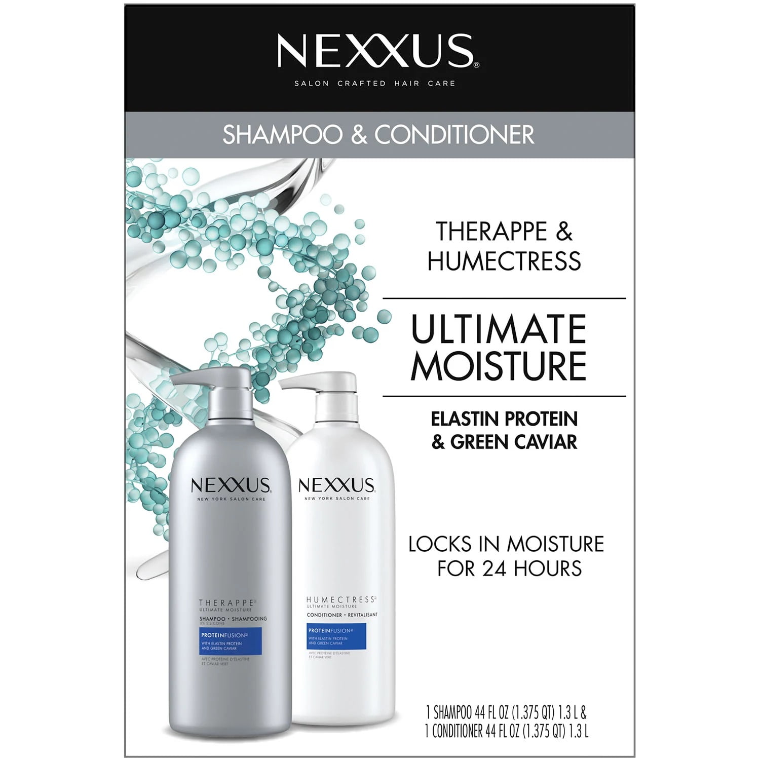 Nexxus Shampoo and Conditioner Therappe Humectress, 44 Fluid Ounce