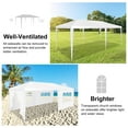 thumbnail image 6 of SANOPY 10x20 Party Tents with 6 Removable Sidewalls, Outdoor Waterproof Shade Canopy Tent for Weddings and Events, White, 6 of 8