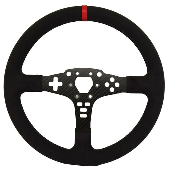 Replace 13 inch lightweight Full Suede Steering Wheel Replace Panel For MOZA R5/R3/ES/ESX Bundle Gaming Racing Wheel