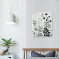 thumbnail image 4 of Jiayy Wildflower Silhouette Wall Art Print - 16x20 UNFRAMED, Minimalist Floral Decor - A Neutral, Contemporary Look for Any Room. Shades of Black, Gray and White., 4 of 5