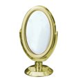 thumbnail image 1 of Miangastore Compact Makeup Mirror Miniature Mirror Golden Alloy 1Set 1.8x1in, 1 of 9