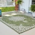 thumbnail image 3 of Rugs.com Outdoor Traditional Collection Rug – 6' x 9' Green Flatweave Rug Perfect For Bedrooms, Dining Rooms, Living Rooms, 3 of 8