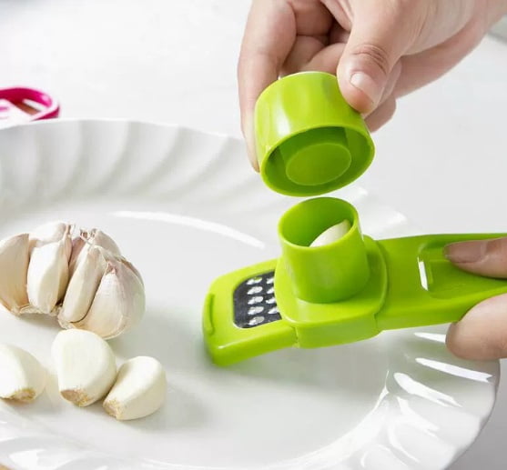 1 piece of kitchen hanging manual stainless steel garlic twister garlic grinder garlic press garlic grinding tool garlic paste maker