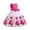 Hot Pink, variant on Zpanxa Toddler Girls Princess Dress, Little Girls Party Wedding Dress, Lace Embroidery Bowknot Mesh Dress, Kids Pageant Flower Girl Sleeveless Dress, Birthday Gifts for Girls Hot Pink (3-4 Years)