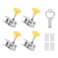 thumbnail image 1 of Cerradura de seguridad de marco con llave Protector para niños/niños a prueba de niños (4 piezas), 1 of 6