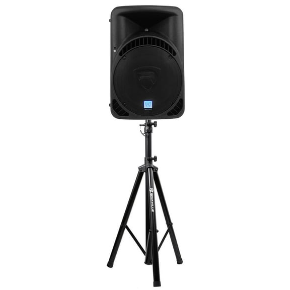 Rockville RPG15BT 15" Powered 1000W DJ PA Speaker BlueTooth,Wireless Link Stand