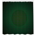 thumbnail image 3 of Ambesonne Forest Green Shower Curtain, Grid Tile Polygons, 69"Wx84"L, Green Black, 3 of 3