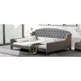 thumbnail image 2 of imerelez Modern Luxury Tufted Button Daybed, Full, Gray, 2 of 9