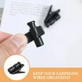 thumbnail image 3 of MLINS 2pcs Earphone Cable Clip Organizer Headphone Wire Clamps Headset Cord Clip Holder Wire Management Earphone Wire Clips Replacements, 3 of 8